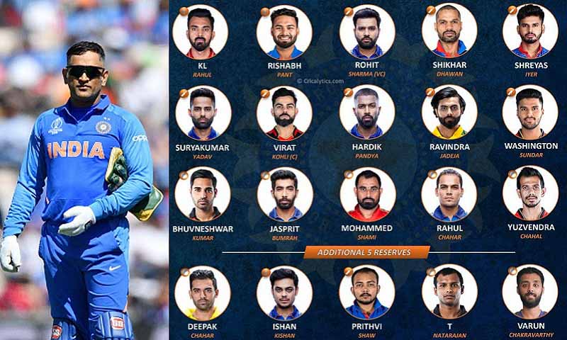 হঠাৎ “ধোনিকে” সঙ্গে রেখেই টি-২০ বিশ্বকাপের চূড়ান্ত স্কোয়াড ঘোষণা করেছে ভারত