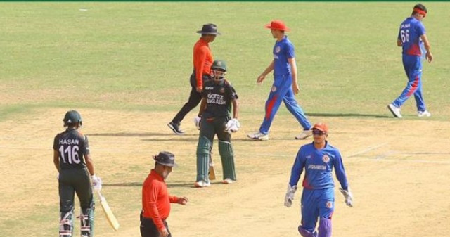 মামুনের দুর্দান্ত ব্যাটিংয়ে আফগানিস্থানকে মাঝারী রানের টার্গেট দিলো বাংলাদেশ