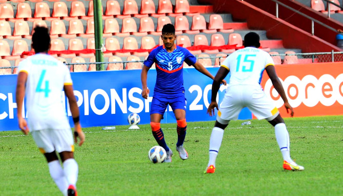হাড্ডাহাড্ডি লড়াইয়ে শেষ হলো ভারত শ্রীলংকার ফুটবল ম্যাচ,জেনেনিন ফলাফল