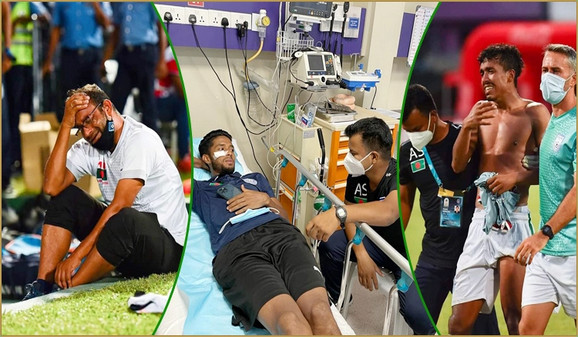 রক্ত, কান্না ও স্বপ্ন ভাঙ্গার বেদনা নিয়ে দেশে ফেরার অপেক্ষায় বাংলাদেশ ফুটবল দল