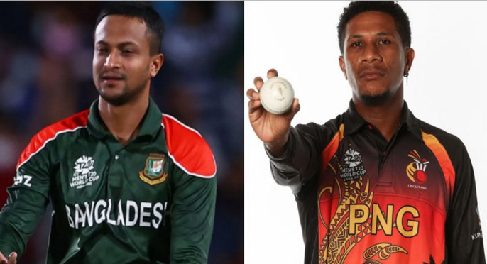 সাকিবের সাথে যে কথা গুলো বলতে চায় পাপুয়া নিউগিনির অলরাউন্ডার চার্লস আমিনি