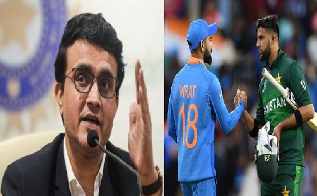 ভারত ও পাকিস্থান ম্যাচ নিয়ে গোঁপণ তথ্য সামনে আনলেন সৌরভ গাঙ্গুলি