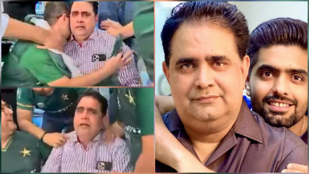 মাঠে বাবর উড়িয়ে দিল ভারতকে গ্যালারীতে কান্নায় ভেঙে পড়লেন বাবা