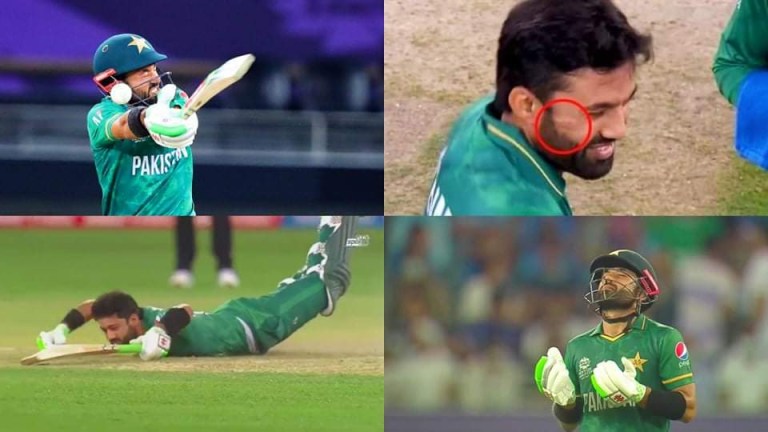 জ্বর শরীরে ছক্কা মেরে বিশ্বরেকর্ড করলেন রিজওয়ান