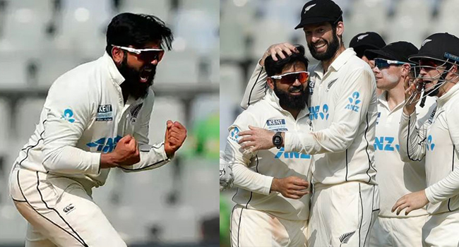 একাই ১০ উইকেট নিয়ে ভারতকে অলআউট করলেন আজাজ