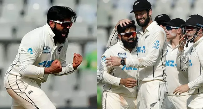 একাই ১০ উইকেট নিয়ে ভারতকে অলআউট করলেন আজাজ
