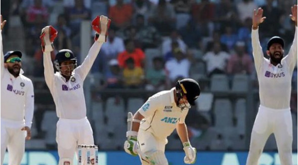 এজাজের ১৪ উইকেটের পরও নিশ্চিত জয়ের পথে ভারত