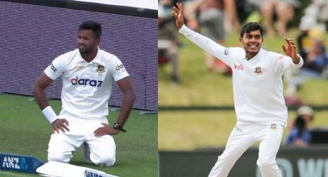 শুধুমাত্র এবাদত ও মিরাজ দিলেন ২০৯ রান,রানের পাহাড় গড়লো নিউজিল্যান্ড