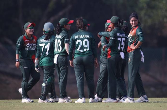 আবারও জয়, পরপর ৩ ম্যাচে ৩ জয় তুলে নিলো বাংলাদেশ নারী দল