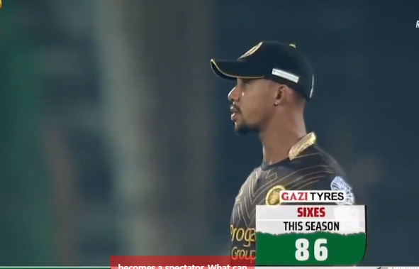 ঢাকার বিপক্ষে ৪ ছক্কার ঝড় তুলেছে সিমন্স,দেখেনিন সর্বশেষ স্কোর