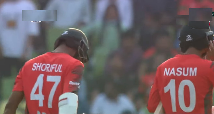 লিটনের ৬০ রানের পর শরিফুল ইসলামের ৪০০ স্ট্রাইকরেটে বিশাল রানের টার্গেট দিলো বাংলাদেশ