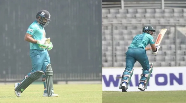 অবশেষে আউট হলেন মোহাম্মদ হাফিজ