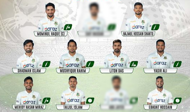 প্রথম টেস্ট ম্যাচের জন্য দক্ষিণ আফ্রিকার বিপক্ষে শক্তিশালী একাদশ ঘোষণা করলো বাংলাদেশ