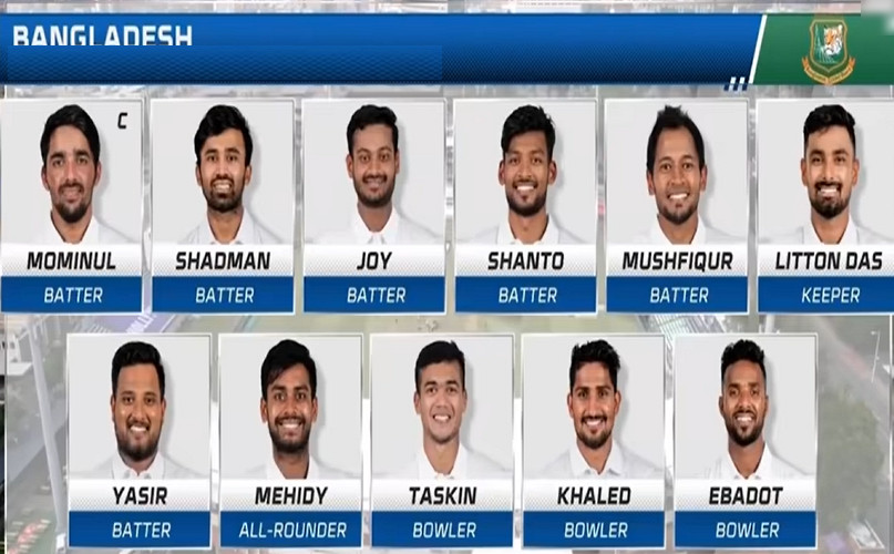 আগামীকালের ম্যাচের জন্য দুই পরিবর্তন নিয়ে দক্ষিণ আফ্রিকার বিপক্ষে শক্তিশালী একাদশ ঘোষণা করলো বাংলাদেশ