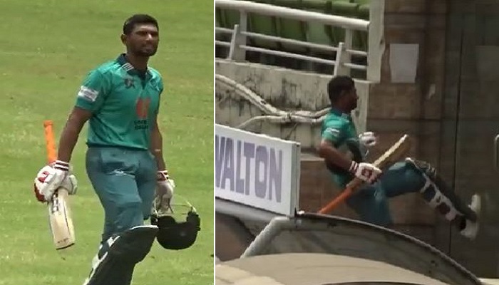মেজাজ হারিয়ে ড্রেসিংরুমের দরজায় লাথি দিয়ে তুমুল আলোচনায় মাহমুদউল্লাহ রিয়াদ