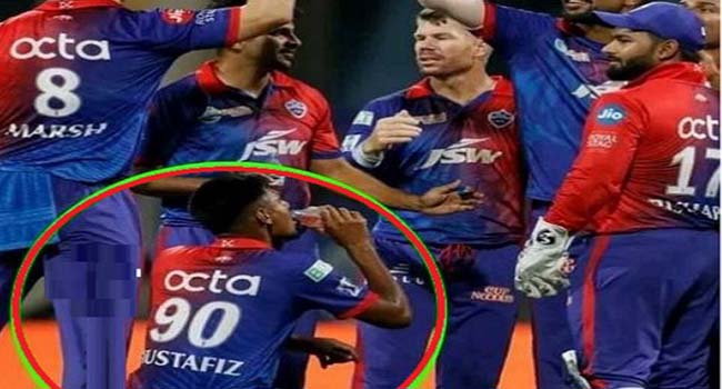 পানি পান করে প্রশংসায় ভাসছেন মোস্তাফিজ