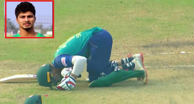 ব্যাাটিং ঝড়ে সেঞ্চুরি হাঁকিয়ে আল্লাহর নিকট সিজদাহ দিলেন সোহান