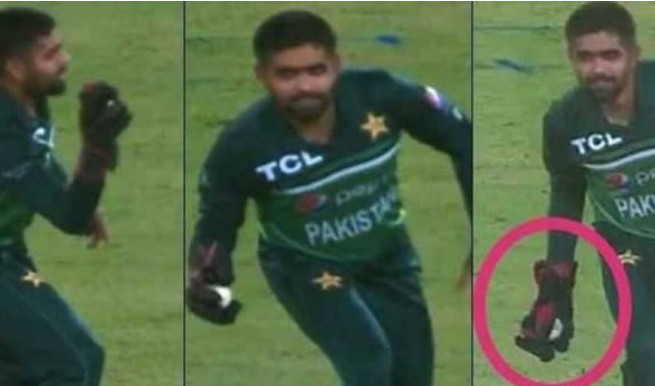 বিরল ভুলে ৫ রান পেনাল্টি গুনলেন বাবর আজম