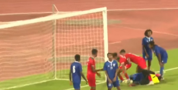 ৪-০ গোলে শেষ হল বাংলাদেশ-মালদ্বীপ ম্যাচের প্রথমার্ধের খেলা