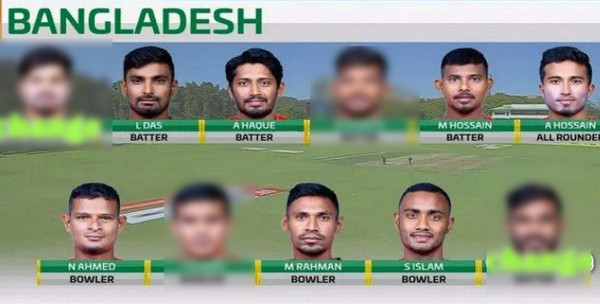দুই পরিবর্তন নিয়ে অঘোষিত ফাইনাল ম্যাচে শক্তিশালী একাদশ ঘোষণা করলো বাংলাদেশ