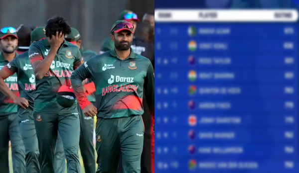 আইসিসির ওয়ানডে রাঙ্কিংয়ে বাংলাদেশের ভরাডুবি, দেখে নিন সর্বশেষ অবস্থান