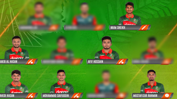 আগামী টি-২০ বিশ্বকাপের জন্য ১৫ সদস্যের দল ঘোষণা বাংলাদেশ