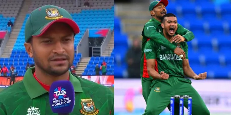 ম্যাচ শেষে জয়ের কৃতিত্ব যাদের দিলেন অধিনায়ক সাকিব