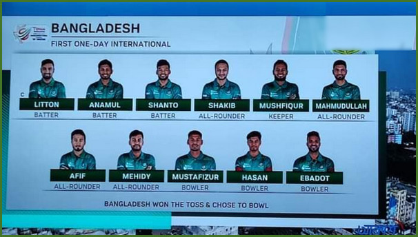 এক পরিবর্তন নিয়ে ২য় ম্যাচে ভারতের বিপক্ষে শক্তিশালী একাদশ ঘোষণা করল বাংলাদেশ