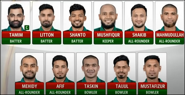 বাঁচা মরার ম্যাচে এক পরিবর্তন নিয়ে ইংল্যান্ডের বিপক্ষে বাংলাদেশের শক্তিশালী একাদশ ঘোষণা