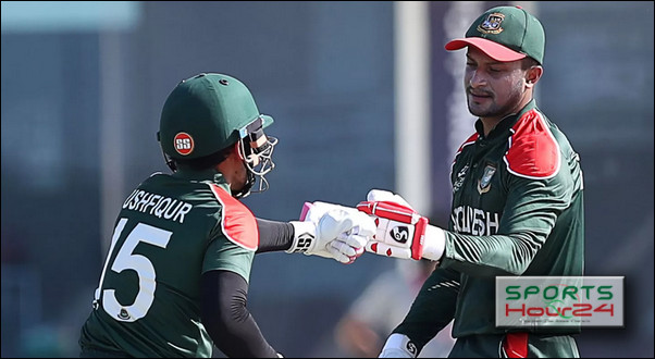আজকের ম্যাচে যে মাইলফলকের সামনে দাঁড়িয়ে সাকিব-মুশফিক