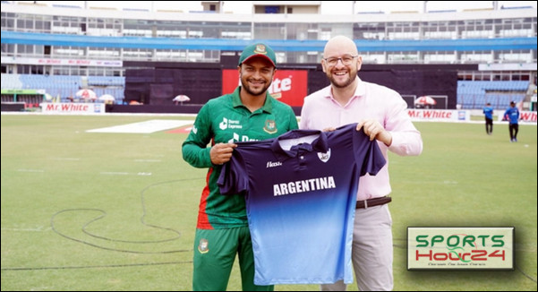 সাকিবের জন্য জার্সি পাঠালেন আর্জেন্টিনার অধিনায়ক