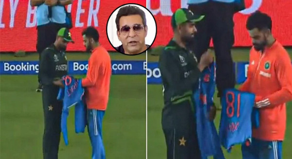 হারের পর কোহলি থেকে জার্সি নেন বাবর, চরম ক্ষুব্ধ ওয়াসিম