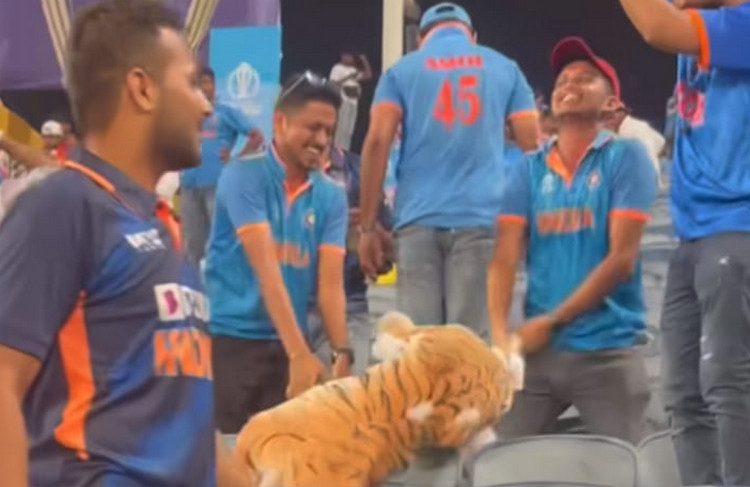 শোয়েবের বাঘ ছুড়ে ফেলে দিল ভারতীয় সমর্থকরা