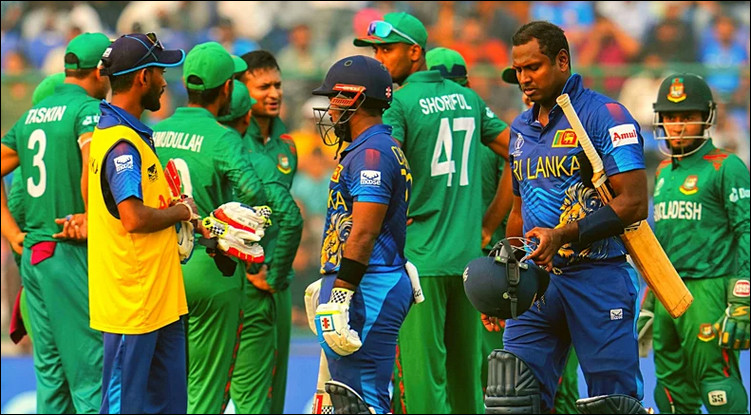 বাংলাদেশ-শ্রীলঙ্কা ম্যাচে টাইমড আউট ছাড়াও ছিল তিন অঘটন