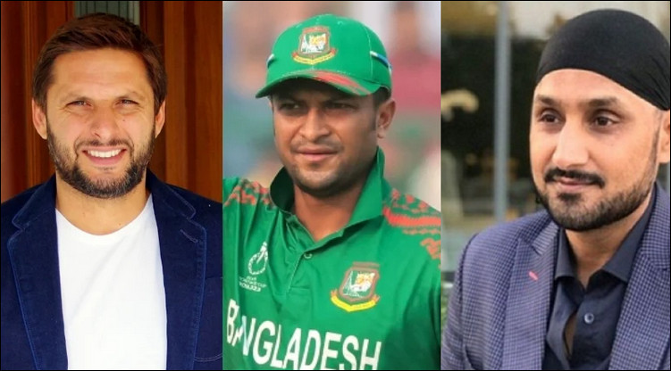 সাকিবের ইস্যুতে এবার মুখ খুললেন আফ্রিদি ও হরভজন
