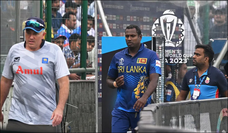 ‘টাইমড আউট’ ছিলেন না, প্রমাণ দিলেন ম্যাথিউস