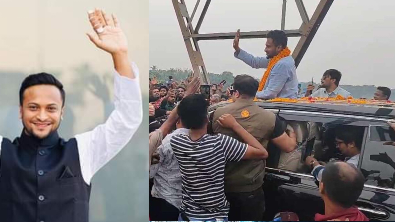 "রাজনীতিবিদ সাকিবকে" বরণ করে নিলো মাগুরার সর্বস্থেরের মানুষ