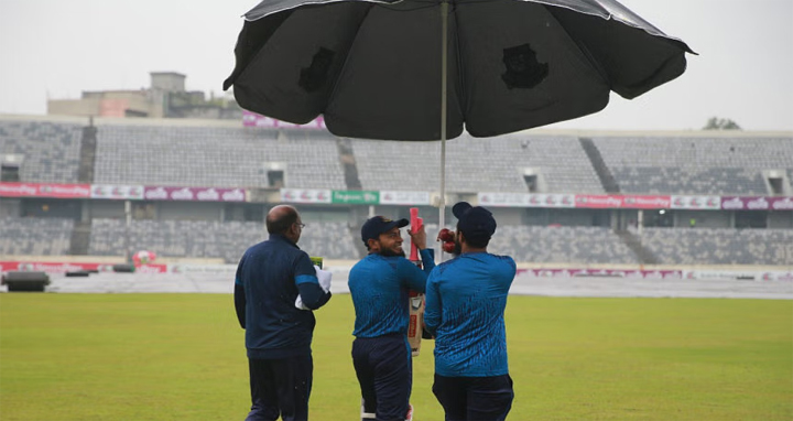 বৃষ্টির কবলে পণ্ড মিরপুর টেস্টের ২য় দিন, যা হতে পারে টেস্টের ভাগ্য