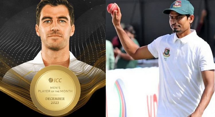 তাইজুলকে রুখে দিয়ে আইসিসির সেরা হলেন কামিন্স