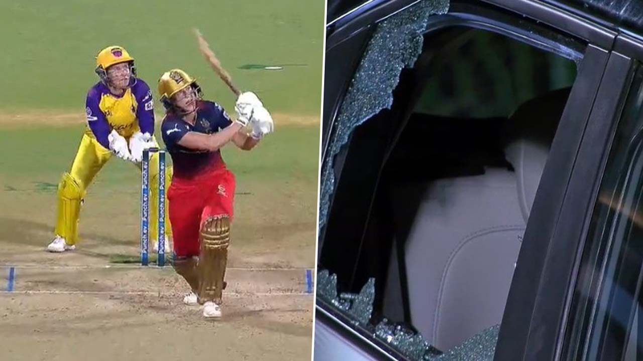 আইপিএলে ছক্কায় ভাঙল গাড়ির কাচ, ব্যাটসম্যানের মাথায় হাত