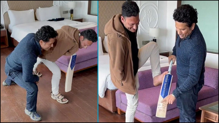 দুই হাত নেই তার তবুও খেললেন শচীনের সঙ্গে!