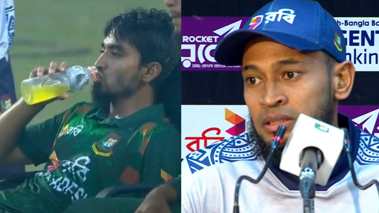 অবশেষে তানজিম সাকিবের পানি খাওয়া নিয়ে যা বললেন মুশফিক