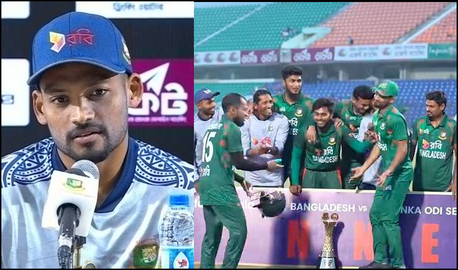 মুশফিকের ‘হেলমেট’ উদযাপন নিয়ে মুখ খুললেন শান্ত