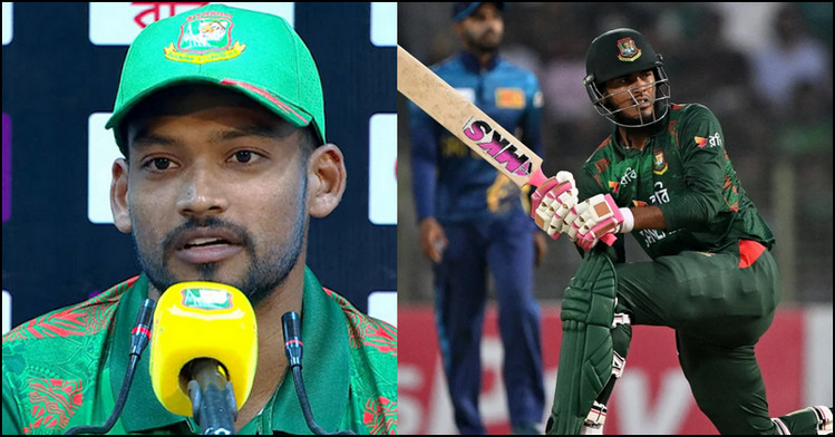 রিশাদের বিধ্বংসী ব্যাটিং নিয়ে বিরূপ ভাবে যা বললেন শান্ত