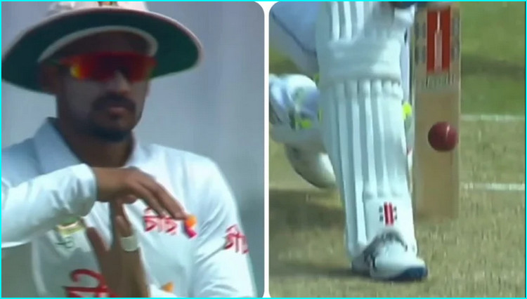 মাঝব্যাটে বল লাগার পর রিভিউ নেয়া প্রসঙ্গে যা বললেন শান্ত