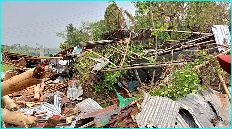 কালবৈশাখী ঝড়ে ধ্বংস দেশের বহু এলাকা, মৃত্যু ৭