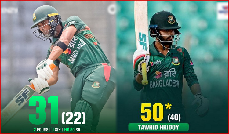 যুক্তরাষ্ট্রের বিপক্ষে বাংলাদেশের ব্যাটিং ভরাডুবি, দেখে নিন স্কোর