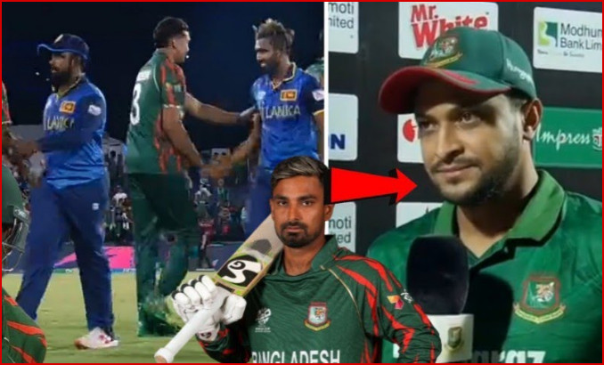 শ্রীলঙ্কাকে হারিয়ে নিজের উপর বিরক্ত হয়ে রেগে গিয়ে একি বললেন সাকিব