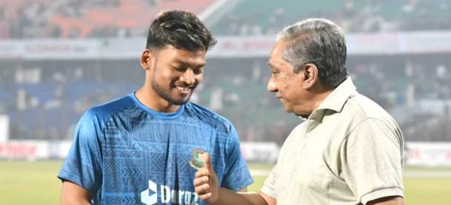 শান্তকে অধিনায়ক করার গোপন তথ্য ফাস করলো নাজমুল হাসান পাপন
