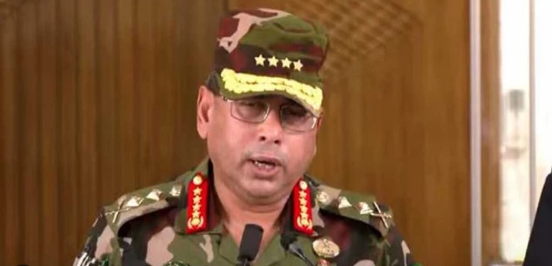 অন্তর্বর্তীকালীন সরকারের শপথ গ্রহনের সময় জানালো সেনা বাহিনী
